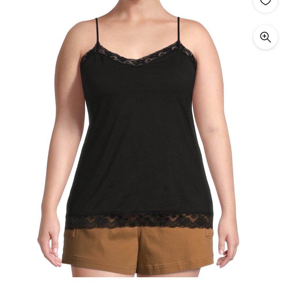 No boundaries black lace detailed camisole Cami size 3X